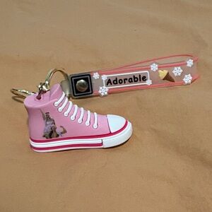New Barbie Movie Pink Sneaker Keychain Bag Charm
